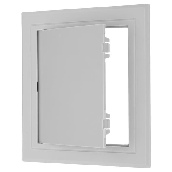 Unique Bargains 8x8 inch(195x195mm) Removable Hinged Access Panel, ABS Plumbing Access Doors Easy Wall Hole Cover, Grey