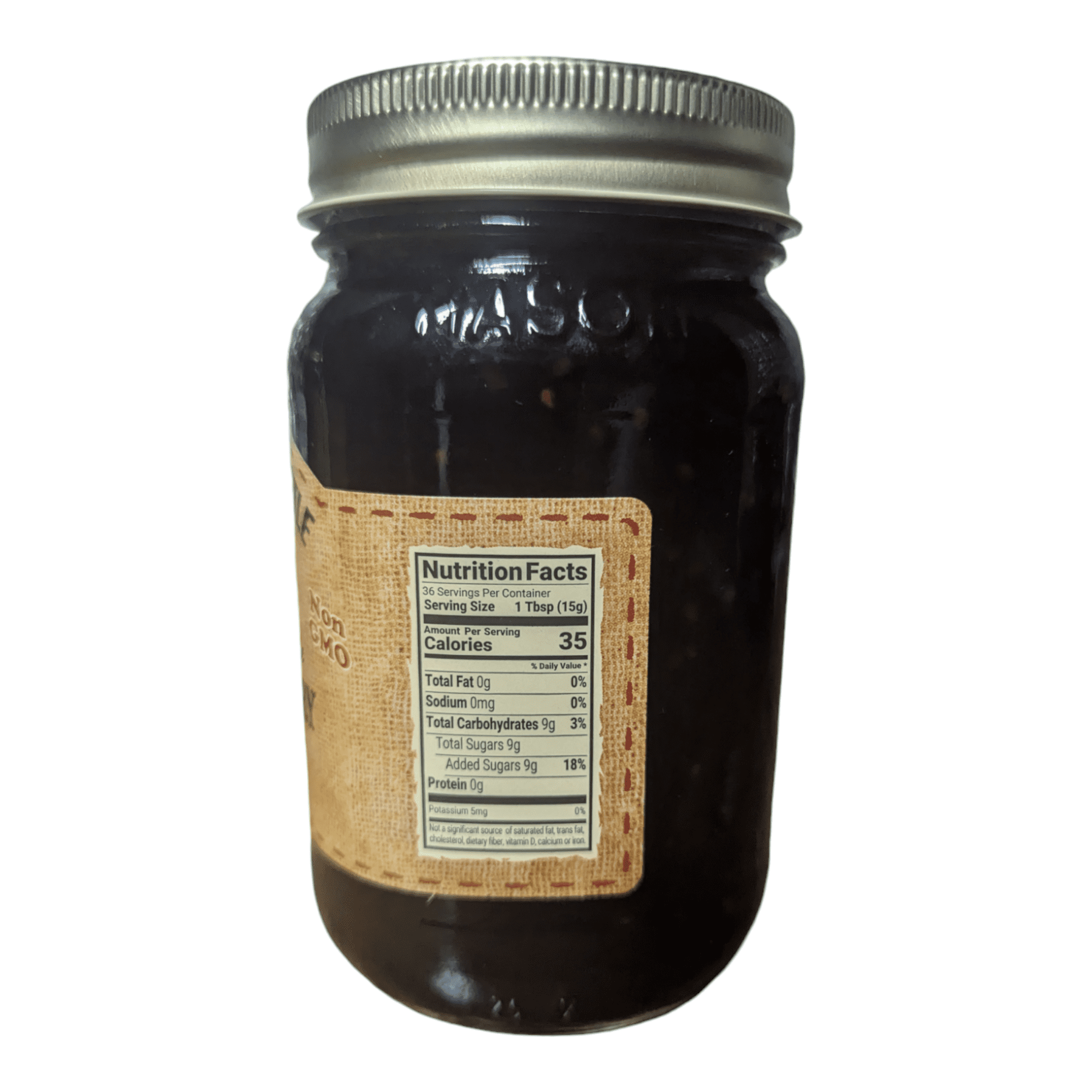 The Dutch Kettle Blackberry Jam — Amish Homestyle Fruit Jam, 2 Jars (19 oz Each)