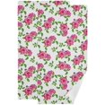 thumbnail image 1 of Wedding Flower Floral Hand Towels Tea Towel Kitchen Decor Set Absorbent Dish Towels Cooking Accessories Lint Free Hand Towels 2 PCS, 1 of 6