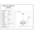 thumbnail image 7 of Luxury Traditional Indoor Chandelier, 15.50''H x 24.00''W, with Classic Style Elements, Vintage Design, Brushed Nickel Finish and Clear Seeded Glass, UQL3667, 7 of 7