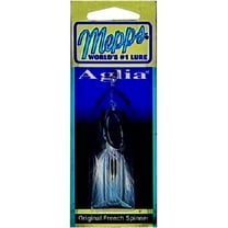 Mepps Dressed Aglia Inline Spinner, Silver & Brown, 1/6 oz