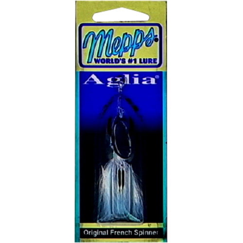 Mepps Dressed Aglia Inline Spinner, Silver & Brown, 1/6 oz