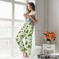 thumbnail image 5 of Salouo Green Avocado Print Women's Pajama Pants Casual Loose Sweatpants PJs Flowy Pants Drawstring Palazzo for Women Wide Leg Pants Lounge Pajama -Medium, 5 of 8