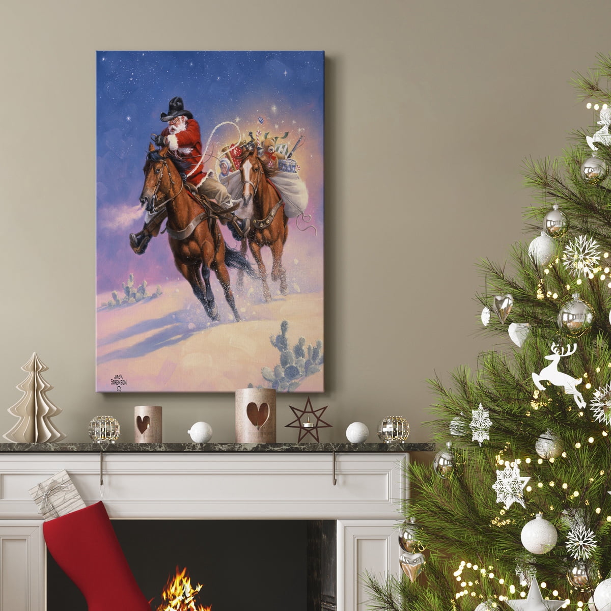 Santa's Big Ride- Gallery Wrapped Canvas