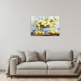 thumbnail image 3 of AEFER Farmhouse Kitchen Decor, Rustic Flower Kitchen Wall Art, Yellow Floral and Lemon Painting Picture Canvas Print Country Farmhouse Wall Decor, Artwork Wall Art Unframe: 16x12inch(40x30cm), 3 of 6