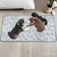 thumbnail image 6 of Mupvlun Pet Blanket â Paw Print Soft Blanket, Dog Cat Puppy Blanket, Cozy Washable Warm Rug, for Bed Car Sofa Home (35x30x11cm), 6 of 6