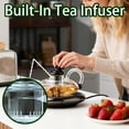 thumbnail image 5 of Electric Glass Teapot with Warmer - 20 Oz Glass Electric Tea Kettle with Infuser, 9-Temperature | 1000w Heating Ceramic Stove, TeaPot Set with Infuser for Loos Tea & Coffee, 5 of 7