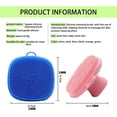 thumbnail image 2 of JUNZHIDAO Face Scrubber Silicone Facial Cleansing Exfoliating Wash Care Brush for Men Pink+Blue, 2 of 6