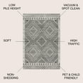 thumbnail image 4 of JONATHAN Y MOROCCAN HYPE 6' Round Area Rug, Amir Moroccan Beni Souk - Gray/Cream, MOH200C-6R, 4 of 10