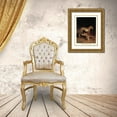 thumbnail image 3 of Agasse, Jacques-Laurent 19x24 Gold Ornate Wood Framed with Double Matting Museum Art Print Titled - Twp Leopards, 3 of 4