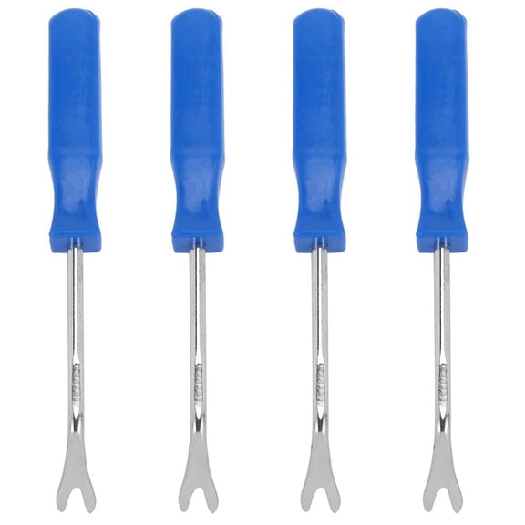4X Car Door Interior Trim Panel Upholstery Fastener Remover Tool Screwdriver Nail Puller 4 Inch Blue
