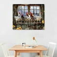 thumbnail image 3 of Nawypu Farmhouse Chicken Wall Decor Rustic Rooster Pictures Wall Art God Says You Are Canvas Print Painting Modern Home Framed Artwork For Living Room Bathroom Bedroom, 3 of 5
