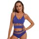 thumbnail image 4 of TrowBridge-Conjunto de sujetadores simples para mujer, lencería transpirable deportiva a rayas, sujetador Sexy, bragas, traje de ropa interior, Bralette de malla caliente, 4 of 4