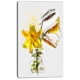 thumbnail image 2 of Tulipe Jaune avec Feuilles - Impression sur Toile Florale, 2 of 4
