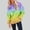 Multicolor#04, variant on Womens Tie Dye Gradient Hooded Juniors Comfy Crewneck Pullover Sweatshirt Lightweight Sweatshirts Casual Loose Trendy Puff Sleeves Long Sleeve Tunic Tops,Multicolor#01,Medium
