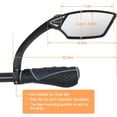 thumbnail image 2 of New Handlebar Bike Mirror Scratchand BlastGlass Lens Rotatable Rearview Mirror Bicycle Mirror ME(Silver Right Side), 2 of 5