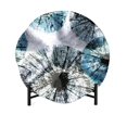 thumbnail image 1 of IMAX 25910 Wilson Glass Charger with Stand, Blue, 1 of 1