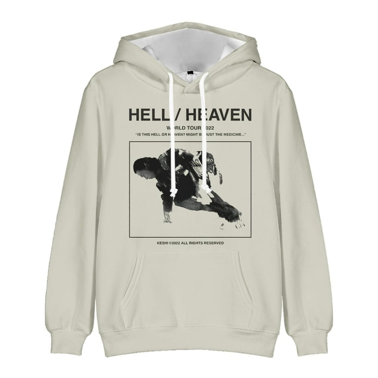 Keshi The Hell Heaven Tour Merch Hoodie Winter Sweatshirt Unisex Streetwear Long Sleeve Pullovers