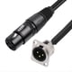 thumbnail image 3 of Cable Pasante XLR de 2 Unidades, Caja de Escenario, Conector XLR Hembra A Macho Tipo D de 3 Pines para Panel de Conexión y Caja de Suelo., 3 of 5