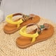 thumbnail image 4 of Sandalias Planas con Correas de Tobillo Bohemian Beaded Toe Post Sandalias para Mujeres, Correa Elástica Zapatos Casuales para el Uso de la Playa de Verano, 4 of 8