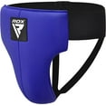 thumbnail image 6 of RDX R1 Abdominal Groin Guard, Muay Thai, Kickboxing, Maya Hide Leather MMA Training Groin Protector for Boxing, Blue, X-Large, 6 of 6