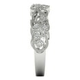thumbnail image 3 of 0.17 ctw Wedding Band for Women - 14K White Gold Simulated Diamond Stackable Eternity Ring, 3 of 7
