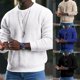 thumbnail image 5 of Mens Long Sleeve Waffle Thermal Shirt Tee Crew Neck Layering Color Size New Top, 5 of 8