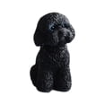 thumbnail image 2 of Figura de perro en miniatura, adorno de escritorio de resina, linda decoración para tablero de automóvil. negro en cuclillas, 2 of 9