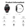 thumbnail image 7 of Minsxk Smart Watch Fits for Android and Iphone, 1.52" HD Fitness Tracker,120+ Sport Modes, Smartwatch with Bluetooth Calls/Answer,Smart Watches for Men Women,Ip68 Waterproof,for Gift Black, 7 of 7