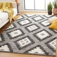 thumbnail image 2 of SAFAVIEH Natura Regena Diamond Area Rug, Black/Ivory, 5' x 8', 2 of 7