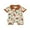 Khaki, variant on Suealasg Baby Boy Western Jumpsuit 3 6 12 18 Months Infant Short Sleeve Lapel Neck Cow Cactus Print Romper Pants Newborn Summer Clothes