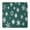 Green Christmas Snowflake, variant on Green Christmas Gingerbread and Tree Pattern Square Fitted Tablecloth with Elastic Edge,Square Table Cover,Washable Elastic Table Cover for Home Kitchen Party Decor 34"x34"