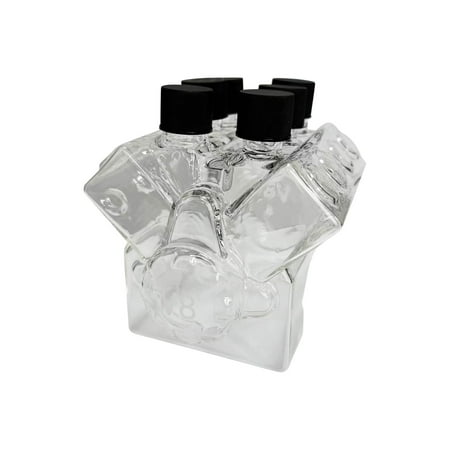 

A Premium Locomotive-Inspired Glass Flask With Anti-Leak Stopper And Display Stand #6gTO2