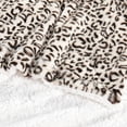 thumbnail image 6 of Faux Fur Shar Pei Throw Blanket, Fluffy Cozy Snow Leopard Throw for Couch Living Room Bedroom Home Décor, Snow Leopard 50\, 6 of 7