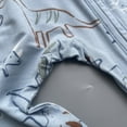 thumbnail image 3 of Emy Dola Viscose from Bamboo Baby Pajamas Boys Mittens Cuff 2 Way Zipper Soft Footless Sleeper Baby Boy One-Piece Romper, 3 of 8