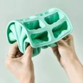 thumbnail image 3 of Molde para helado, 10 rejillas de silicona de calidad alimentaria, máquina para hacer paletas de hielo verde antiadherente para el hogar DIY, 3 of 8