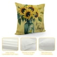 thumbnail image 4 of Nawypu  Hello Sunshine Sunflower Eucalyptus Leaves Throw Pillow Cover,Spring Summer Yellow Cushion Case Decoration for Sofa Couch, 4 of 5