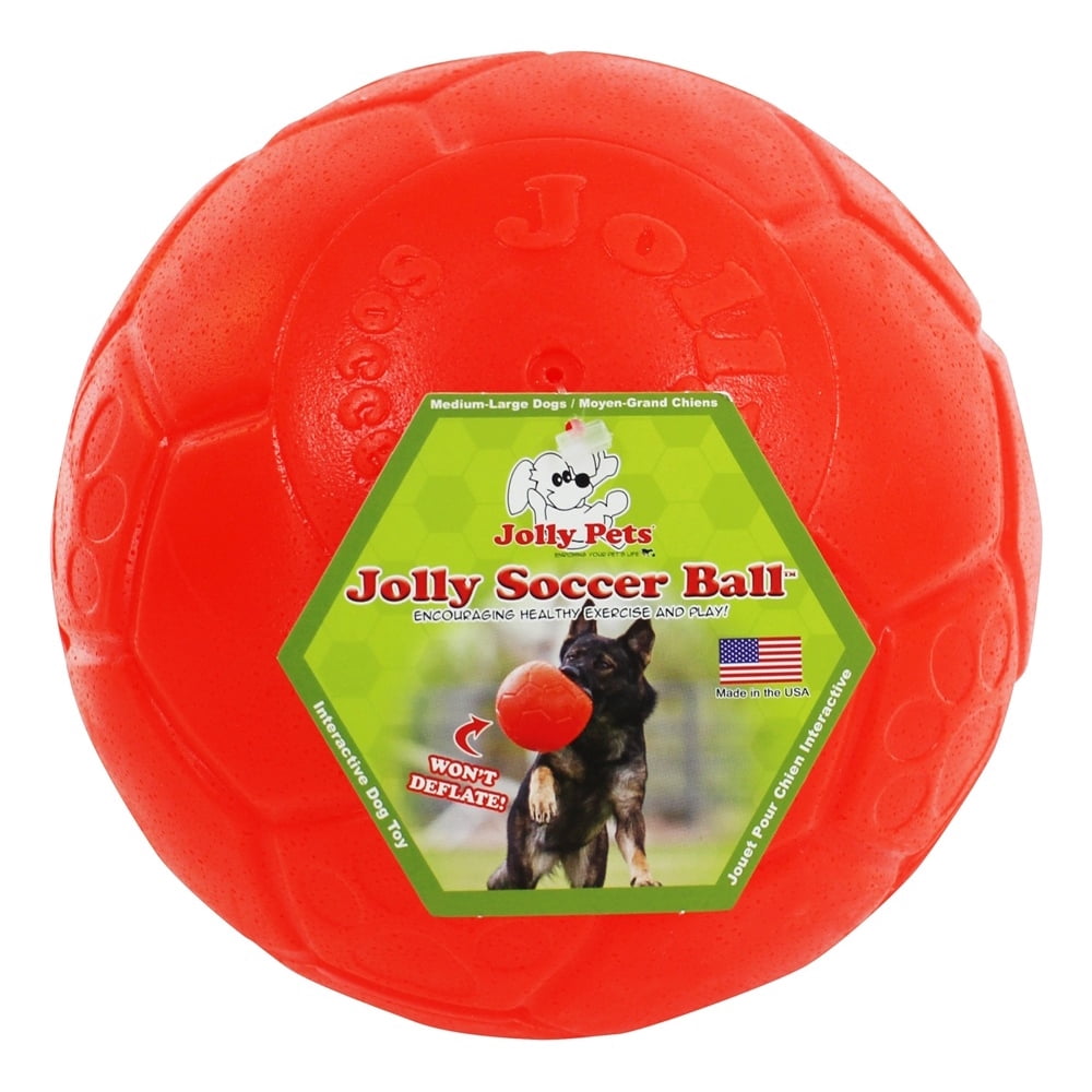 Jolly Pets Jolly Soccer Ball 8 Inch Assorted Colors