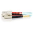 thumbnail image 2 of C2G 3m LC-SC 10Gb 50/125 OM3 Duplex Multimode PVC Fiber Optic Cable (USA-Made) - Aqua - patch cable - 10 ft - aqua, 2 of 4