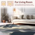 thumbnail image 2 of ODIKA 6'x9' Machine Washable Non-Slip Area Rug, Minimalist Abstract Swirls Accent High Traffic Rug, Gray, 136145, 2 of 7