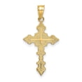 thumbnail image 4 of FJC Finejewelers 10 kt Yellow Gold Crucifix W/ Fancy Edges Charm 27 x 14 mm, 4 of 6