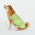thumbnail image 4 of LNWH Classic Green Stripe Pattern Dog Clothes, Breathable Warm Cotton Pet Clothes 4X-Large, 4 of 8