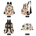 thumbnail image 2 of JIALIOU Mini Backpack Purse for Women Quilted Casual Daypack Small Travel Shoulder Bag, Fall Leaf and Dots, 2 of 7
