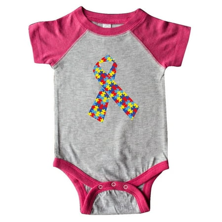 

Inktastic Autism Ribbon Gift Baby Boy or Baby Girl Bodysuit