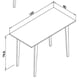 thumbnail image 2 of Escritorio, Mesa De Computo, Mesa De Trabajo Bertolini RT 3086 Blanca,Beige,120 cm x 60 cm, 2 of 2