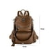 thumbnail image 3 of Bolsa Mochila de Mujer Dama Bolsa Casual Cuero Sintético Durable Bolsillos Laterales Bolso al Hombro, 3 of 5