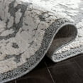 thumbnail image 5 of SAFAVIEH Martha Stewart Lucia Shag Area Rug, White/Light Grey, 4' x 6', 5 of 7