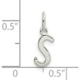 thumbnail image 4 of Sterling Silver Letter S Initial Charm Made In India qc6511s, 4 of 5