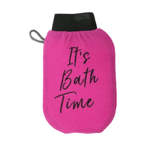 Guantes Exfoliantes de Ducha 1 Pc para Baño 8.27"x5.12" Rojo Rosa