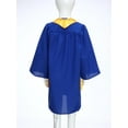 thumbnail image 5 of TSSOE Unisex Matte Kindergarten Graduation Gown and Cap Tassel Set with Gold Plain Stole Blue 15-16, 5 of 7
